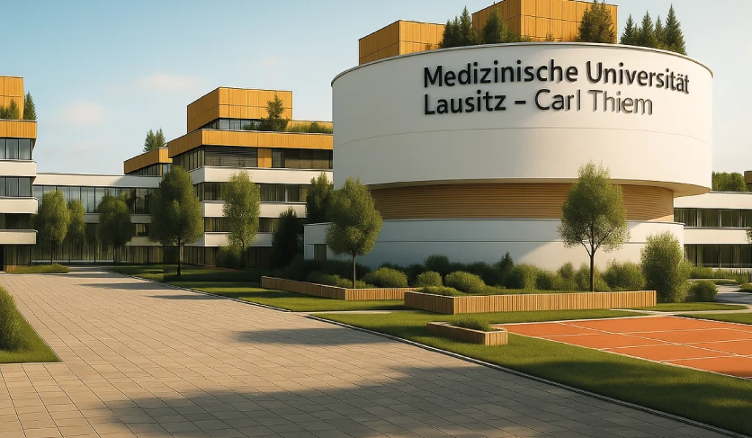 2024 wurde die zweite Universität der Lausitz gegründet. So soll sie einmal aussehen. Bild: MUL 