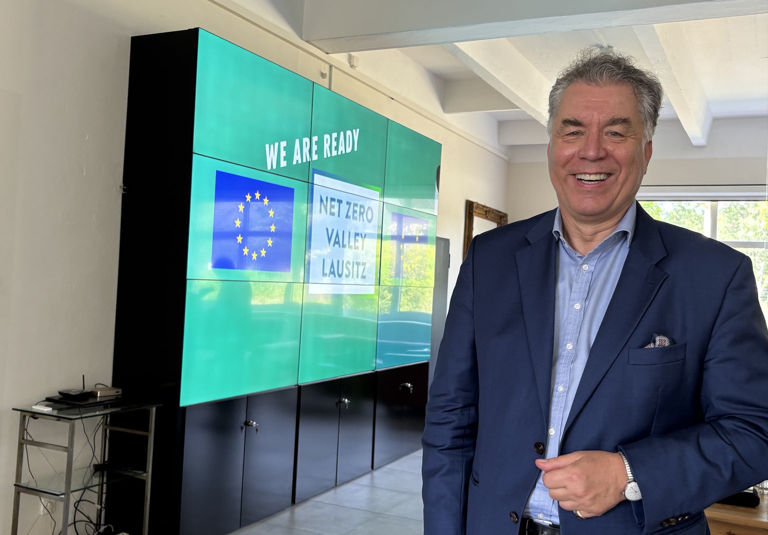 Wasserstoff muss auch blau gehen: EVP-Abgeordneter Christian Ehler bei den Decarbon Days in Cottbus.