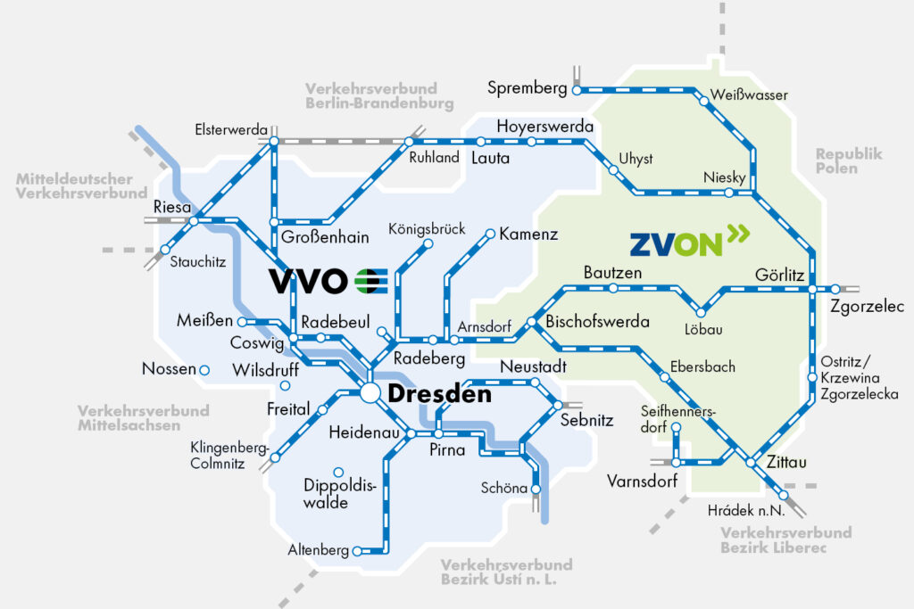 Ein Preis von Riesa bis Zittau, das rückt mit der Fusion näher. Grafik: ZVON