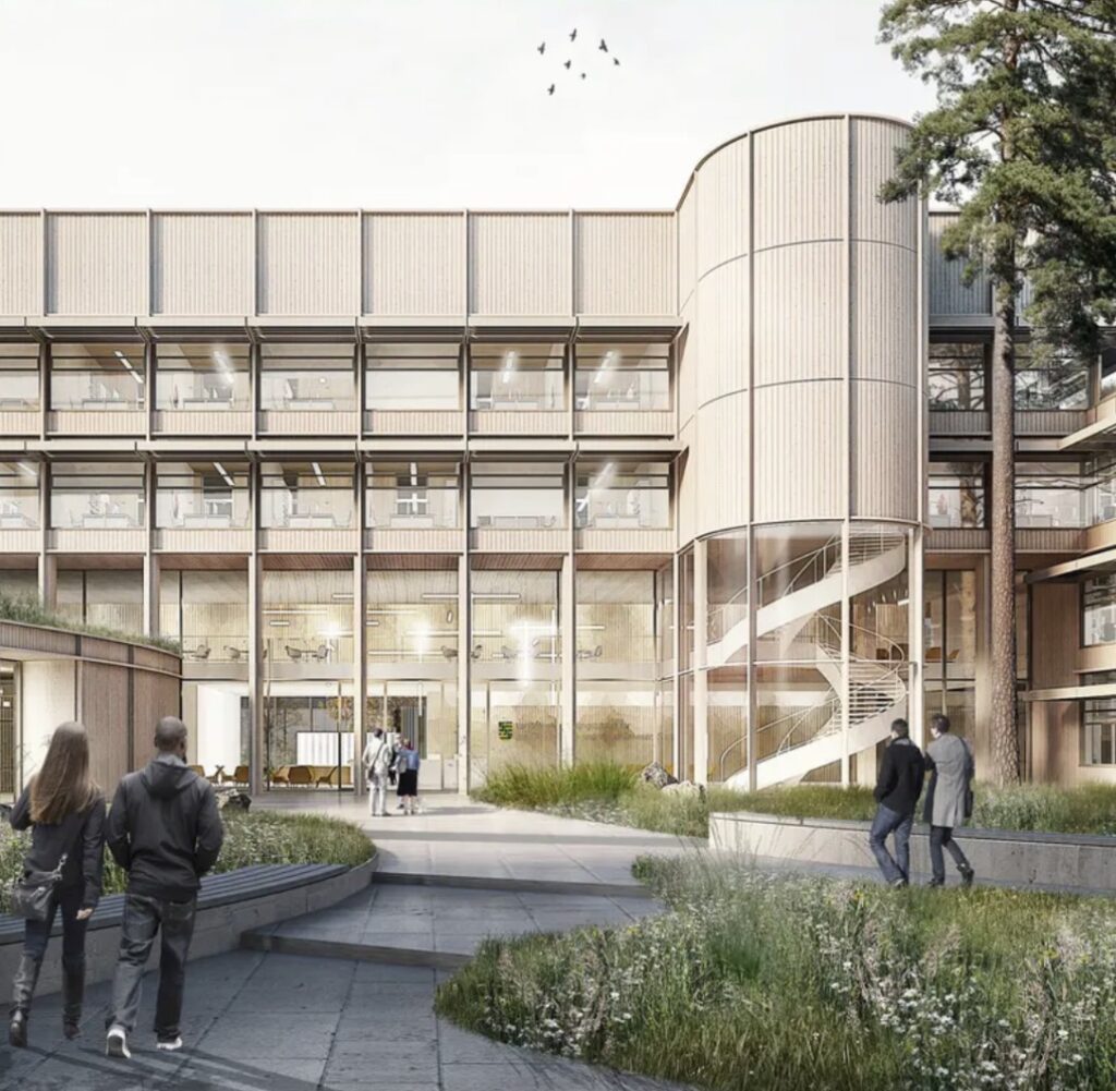 Die neue Landesuntersuchungsanstalt in Bischofswerda ist eins der teuersten Landesprojekte im Strukturwandel. 2028 soll sie fertig sein. Bild: WTR Architekten